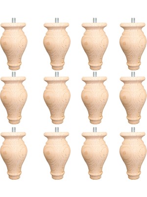 Kubbehan - Koltuk Baza Ayağı -12'Li Set Uzunluk 8 Cm  Çap 5.5 Cm