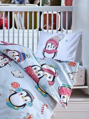 Doqu Home Cute Penguin Bebek Nevresim Takımı