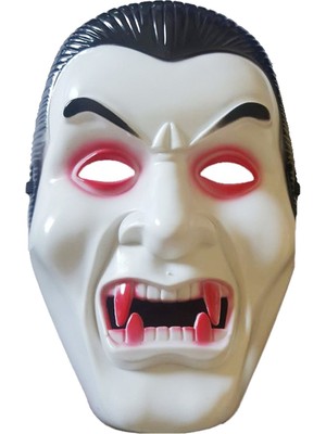 Event Party Store Cadılar Bayramı Vampir Beyaz Kırmızı Maske