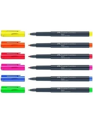 Faber-Castell Markör Neon Keçeli Kalem 6'lı