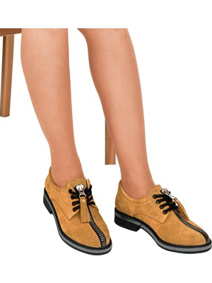 Moosefield Hakiki Deri Taba Kadın Ayakkabı