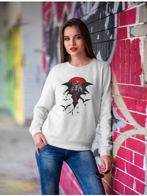 Grif Kadın Reaper Baskılı Sweatshirt
