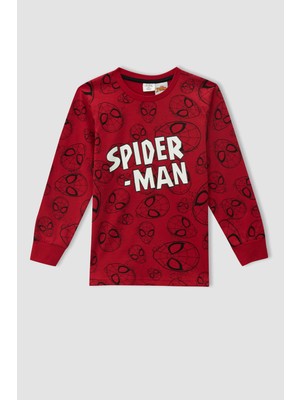 DeFacto Erkek Çocuk Spider Man Lisanslı Uzun Kollu Pijama Takım W3749A621Au