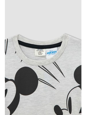 DeFacto Erkek Çocuk Mickey Mouse Lisanslı Uzun Kollu Pijama Takımı W3746A621AU