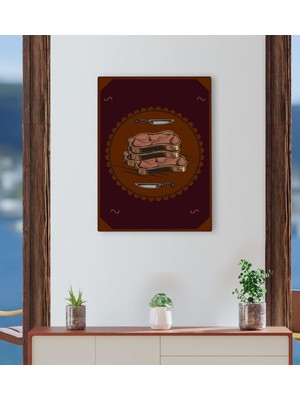 Bk Gift Cafe & Bar & Restaurant Konseptli Kanvas Tablo 30X50CM-53