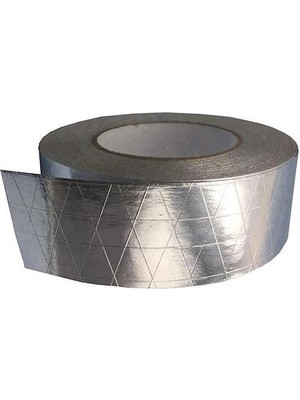 Bond Tape Takviyeli Alüminyum Folyo Bant Sızdırmazlık 7,5 cm x 25 Metre Buhar Kesici Özellik Klima Tesisat Neme Dayanıklı Izolasyon Agmair Agm Havalandırma