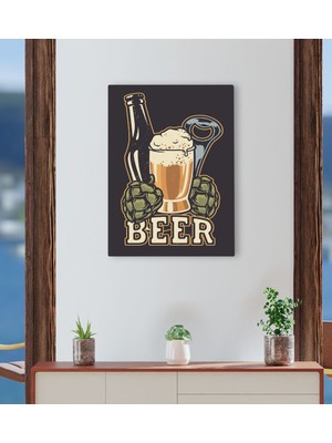 Bk Gift Cafe & Bar & Restaurant Konseptli Kanvas Tablo 30X50CM-52