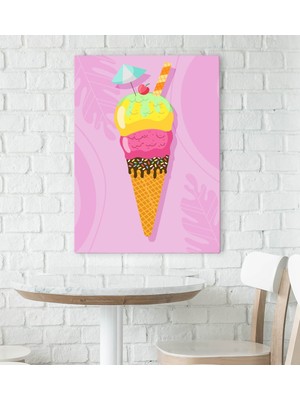 Bk Gift Cafe & Bar & Restaurant Konseptli Kanvas Tablo 70X100CM-49