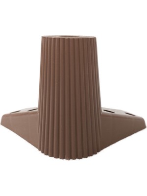 Roma Plastik Ayak Baza Ayağı Koltuk - Kanepe Ayağı Puf - Tv Ünitesi Ayağı 10 cm Ceviz Renk 8 Adet