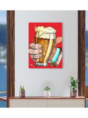 Bk Gift Cafe & Bar & Restaurant Konseptli Kanvas Tablo 30X50CM-31