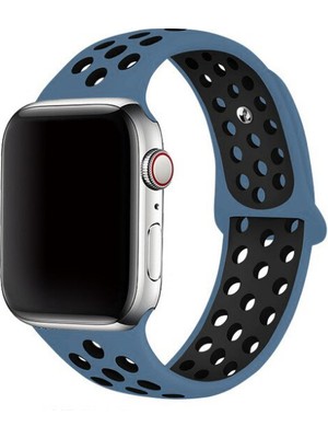 Nezih Case Apple Watch Seri 2/3/4/5/6/se 40MM Uyumlu Silikon Kordon NO40