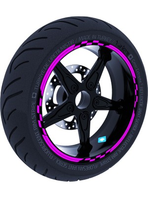 Çınar Extreme Moto Gp Yarış Bayraklı Jant Şeridi Sticker Reflektif & Floresan Renkler Çınar Extreme