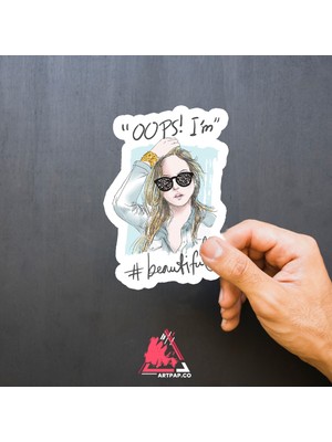 Art Pap I Am Beautiful Sticker