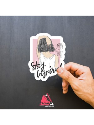 Art Pap Stay Inspired - Ilham Sticker