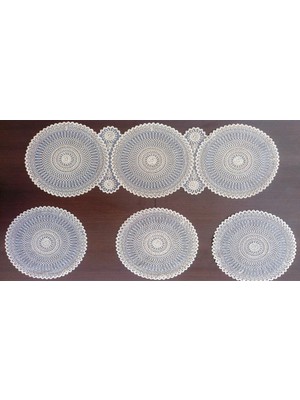 Dilex Masa Örtüsü  Runner Supla Set Amerikan Servis