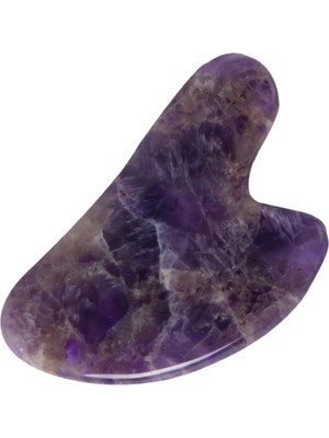 Buba Life Ametist Doğal Taş Gua Sha Masaj Aleti (Küçük)