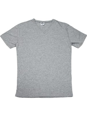 Slazenger SARGON KTN Büyük Beden Erkek Tişört Gri