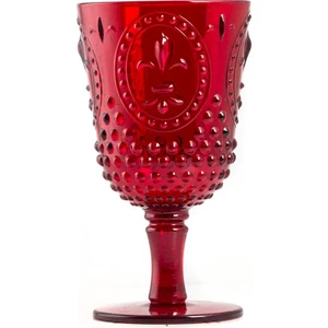EW's Kitchenware Akrilik Kırmızı Renk Ayaklı Bardak