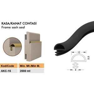 Amerikan Panel Kapı Fitili / Ahşap Kapı Fitili 25 M Beyaz Akc-15