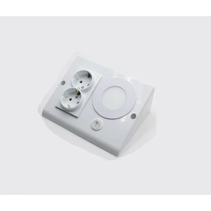 Mutfak Dolap Altı & Tezgah Altı Priz 3W Beyaz LED Aydınlatmalı