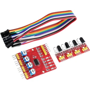 Arduino 4 Kanal Çizgi Izleyen Sensör Seti - 4 Way Tracking Module