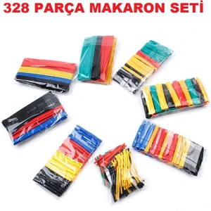 Isı Shrink Daralan Makaron Kablo Yalıtım Seti 328 Adet