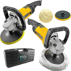 Anadolu Strong Anadolustrong ANS1046  Devir Ayarlı 180MM 6 Kademeli  Pasta Cila Koltuk Fırçalama Polisaj  Makinesi