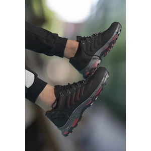 Siyah Kırmızı 3D Rubber Trekking Ayakkabı 00128060