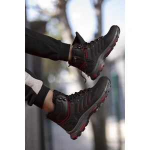 Siyah Kırmızı 3D Rubber Trekking Bot 00128055
