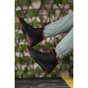 Siyah Kırmızı Erkek Sneaker Bot 00122262