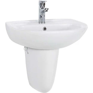 TP150 Yarım Ayaklı Lavabo 40X50 cm (Batarya Delikli)