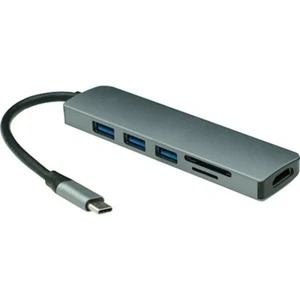 Type-C To 3xUSB 3.0 4K Ultra HD HDMI Sd Kart Girişli 6in1 Çevirici Hub Adaptör