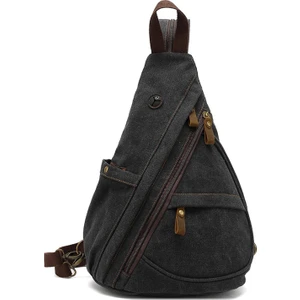 Retro Sling Çanta Tuval Crossbody Omuz Sırt Çantası (Yurt Dışından)