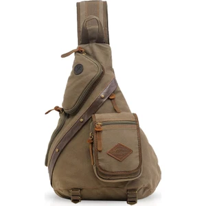 Retro Sling Çanta Tuval Crossbody Omuz Sırt Çantası (Yurt Dışından)
