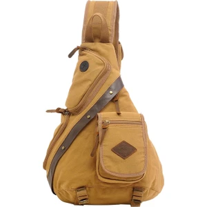 Retro Sling Çanta Tuval Crossbody Omuz Sırt Çantası (Yurt Dışından)