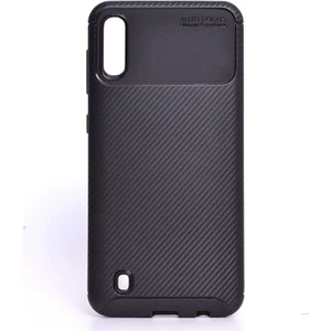 Case 4U M10 Uyumlu Kılıf Rugged Armor Karbon Desenli Lüx Negro Silikon Arka Kapak Siyah