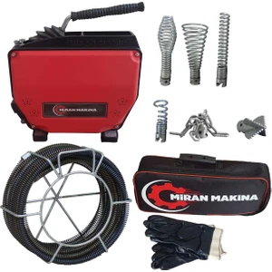 Tıkalı Kanal Gider Açma Makinesi Mini Set