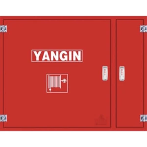 1''vanalı  Saç Kapakltüp Bölmeli 20 mt Hortum Yangın Dolabı