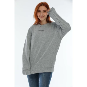 Süperlife Bisiklet Yaka Brooklyn Baskılı Sweat