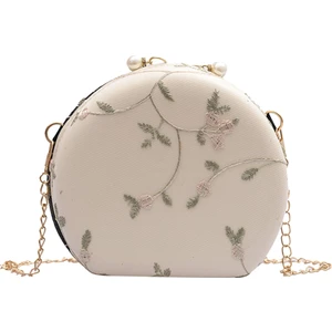 Hong Store Çiçek Baskılı Kadın Omuz Çantası - Beyaz (Yurt Dışından)