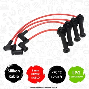 YS6F12280A1A - Ford Focus 1.4 16V - Focus Iı 1.6 - Buji Kablosu