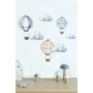 Duende Sticker Retro Hava Balonları Duvar Stickerı