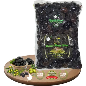 Yasemin Hanım Çiftliği Gemlik Tipi Doğal Siyah Zeytin 1000 gr