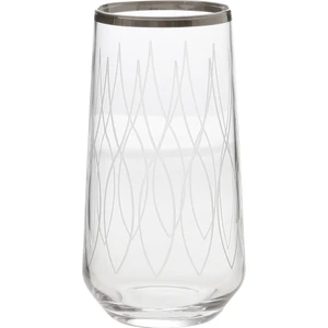 West Glass Allegra 6'lı Platin Kaplama Su Bardağı