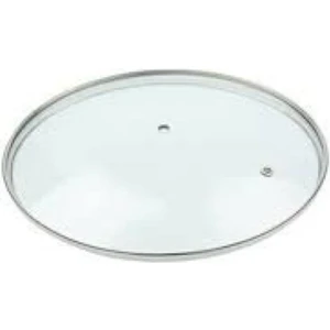 Granit-Çelik 26 cm Tencere Için Metal Çerceveli Cam Kapak ve Metal Kulp ile Beraber