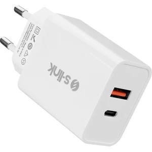 S Link SL-EC60 20W Pd3.0/quick Charge Qc3.0 Type Usb-C +Usb A Hızlı Beyaz Ev Şarj Adaptörü