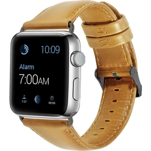 Nezih Case Apple Watch Seri 2/3/4/5/6/se 44MM Uyumlu Luxury Leather Deri Kordon No3