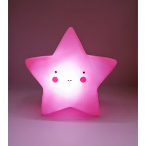 3D Silikon Yıldız Gece Lambası (Pembe)
