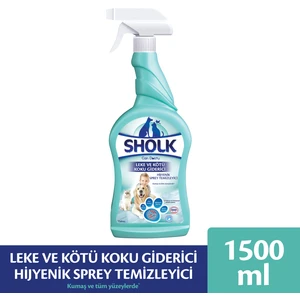 Evcil Hayvan Leke ve Koku Giderici Hijyenik Sprey 750ML X2 Adet (1,5 L)