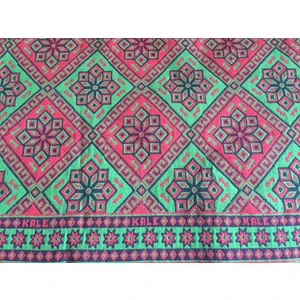 Başaran Tekstil Makine Dokuması Çiçekli Desenli 3 Mekik Kalın Kilim